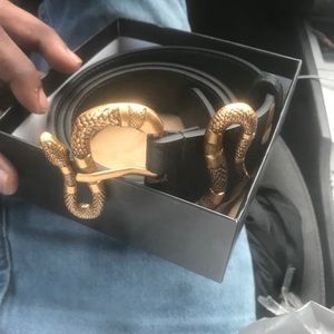 Men’s GUCCI belt Snake buckle